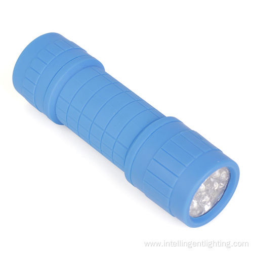 Rubber Flashlights Portable Practical LED and COB Flashlight